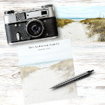 Custom family photo beach vacation notepad<br><div class="desc">Personalize and add your photo of your family,  kids,  wife,  girlfriend or pet. The photo has a white overlay so that you can see your writing.
The photo shows a photo from a family summer vacation and a day at the beach.</div>