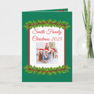 Custom Family Photo Christmas Card