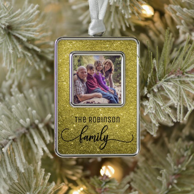 CUSTOM FAMILY PHOTO CHRISTMAS ORNAMENT (Tree)