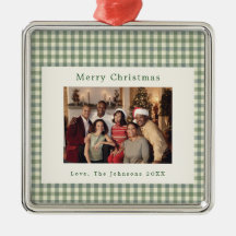 Custom Family Photo Christmas Ornament
