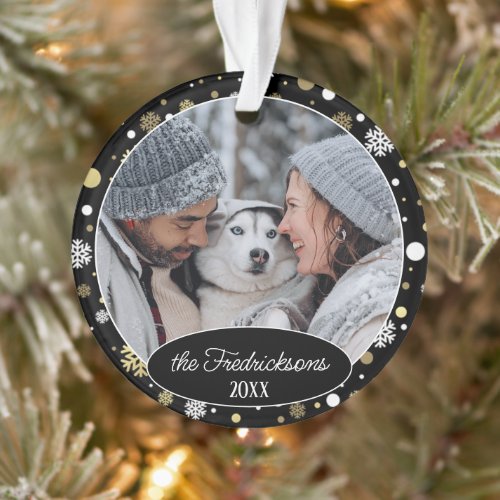 Custom Family Photo Christmas Personalized 2023 Ornament