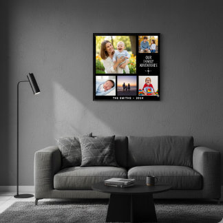 Custom Family Photo Collage Acrylic Wall Art