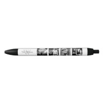 Custom Family Photo Collage Black Ink Pen Custom Family Photo Collage Black Ink Pen