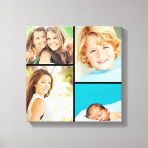 Custom Family Photo Collage Canvas Print
