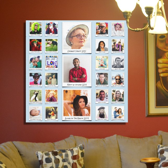 Custom Family Photo Collage Canvas Print (Creator Uploaded)