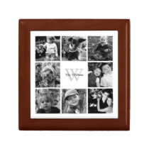 Custom Family Photo Collage Jewelry Box