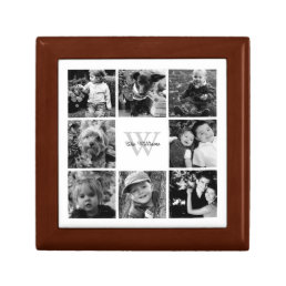 Custom Family Photo Collage Jewelry Box