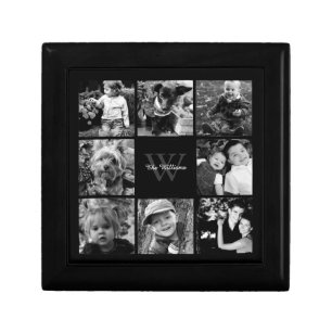 Custom Family Photo Collage Keepsake Box