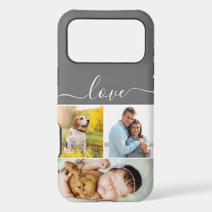 Custom Family Photo Collage Love Script iPhone 17 Pro Max Case