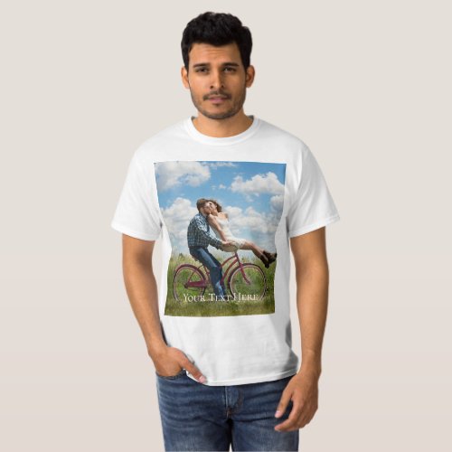 Custom Family Photo Collage Mens Value T_Shirt