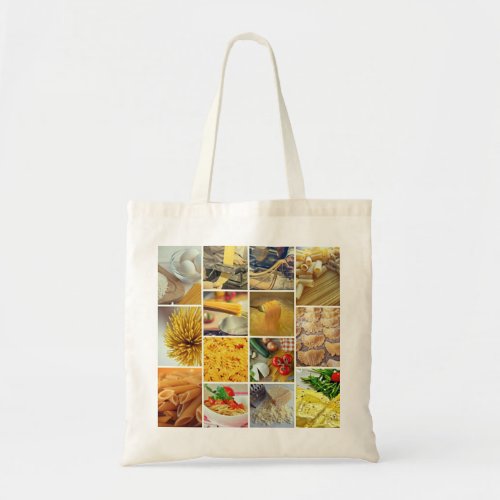 Custom Family Photo Collage Modern Simple Tote Bag