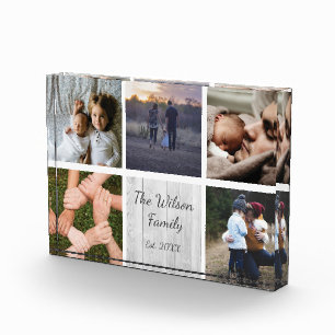 Custom Family photo collage personalize memories Block