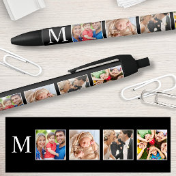 Custom Family Photo Collage Personalized Black Ink Pen