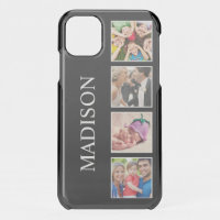 Custom Family Photo Collage Personalized Black