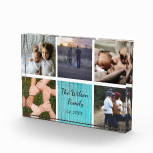 Custom Family photo collage personalized memories Block