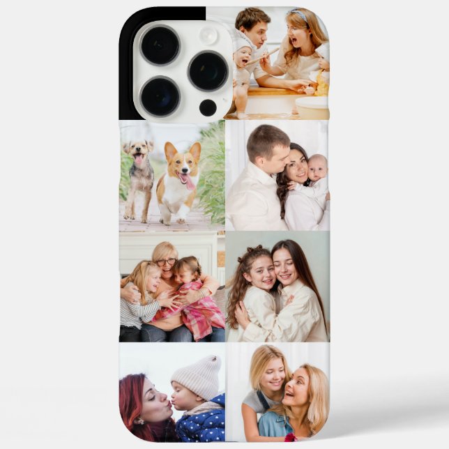 Custom Family Photo Collage - Personalized Picture Case-Mate iPhone Case (Back)