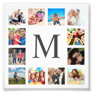 Custom Family Photo Collage Personalized White