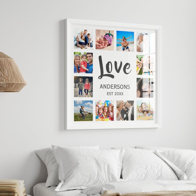 Custom Family Photo Collage Personalized White (Creator Uploaded)