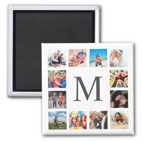  Custom Family Photo Collage Personalized White Magnet