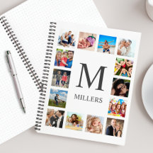 Custom Family Photo Collage Personalized White