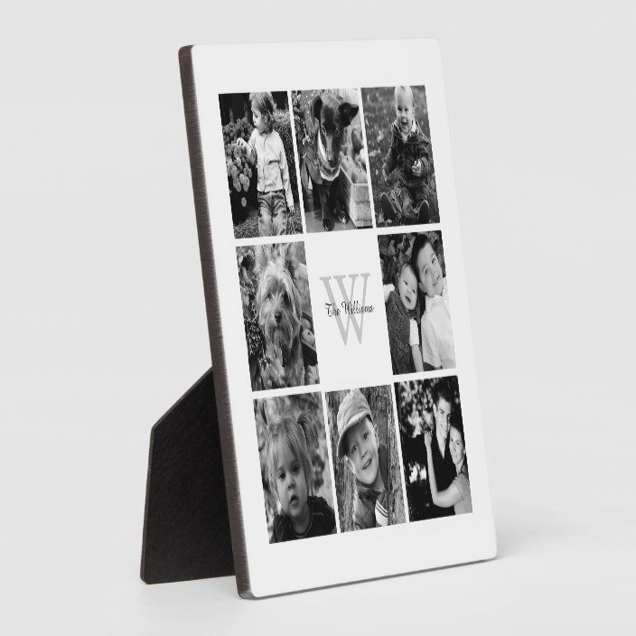 Custom Family Photo Collage Plaque | Zazzle.com