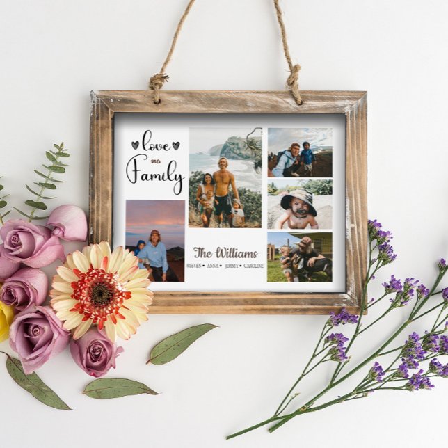 Custom Family Photo Collage Poster And Print (Creator Uploaded)