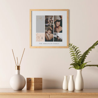 Custom Family Photo Collage Poster And Print