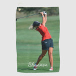 Custom Family Photo Collage Simple Golf Towel at Zazzle