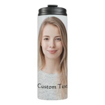 Custom Family Photo Collage Simple Thermal Tumbler by bestgiftideas at Zazzle