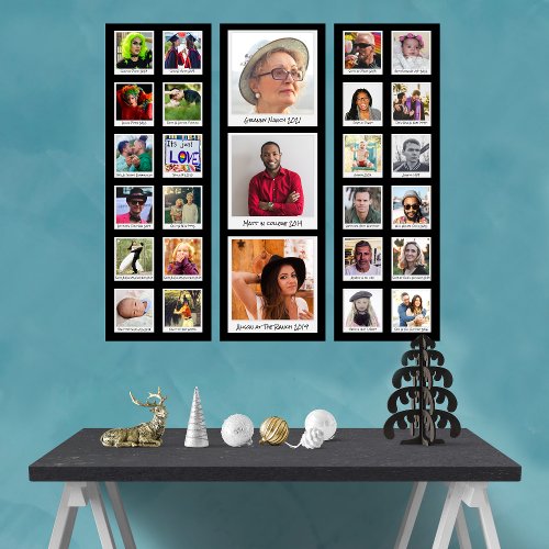 Custom Family Photo Collage Triptych