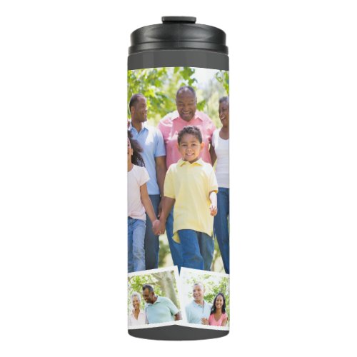 Custom Family Photo Collage w Zigzag Photo Strip