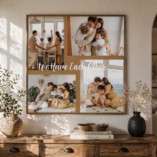 Custom Family Photo Collage Wall Art