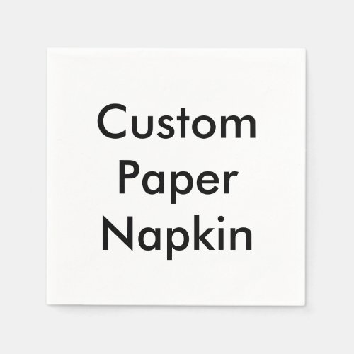Custom Family Photo Collage Wedding Paper Napkin