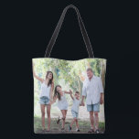 Custom Family Photo Double Sided Tote<br><div class="desc">Design your own 2 sided photo tote with your custom photo featuring full bleed image template. Simply replace this sample photo with your own photos with your own character and loved subjects.</div>
