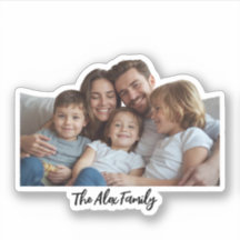 Custom Family Photo Funny Face Sticker | Personali