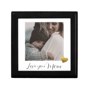 Custom Family Photo gift for mom Jewellery Box