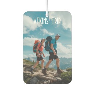 Custom Family Photo Hiking Air Freshener