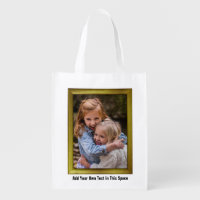 Personalized Photo Family Sofa Cushion Cover Shopping Tote Bag Canvas Gift 