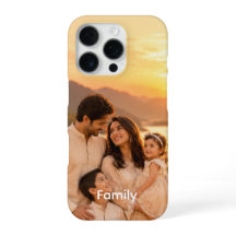 Custom Family Photo iPhone Case - Personalized Sun