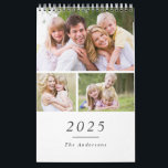 Custom Family Photo Minimalist 2025 Calendar<br><div class="desc">Custom Family Photo Minimalist 2025 Calendar</div>