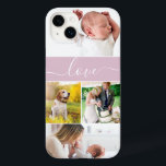 Custom Family Photo Mom Memories Love Script pink Case-Mate iPhone 14 Plus Case<br><div class="desc">Introducing our Custom Family Photo Mom Memories Love Script Pink Case-Mate iPhone Case, the perfect accessory to showcase cherished memories and express love for mom. If she's been searching for a phone case that truly reflects her individuality, look no further. This personalized iPhone case allows her to feature custom family...</div>