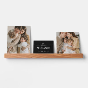 Custom Family Photo Monogram Picture Ledge