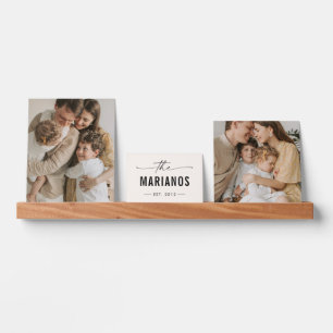 Custom Family Photo Monogram Picture Ledge