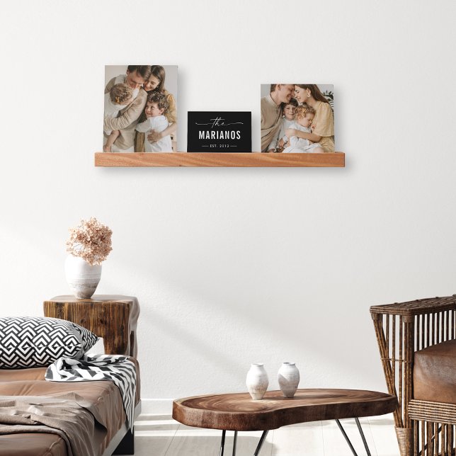 Custom Family Photo Monogram Picture Ledge (Creator Uploaded)