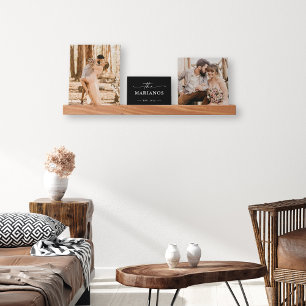 Custom Family Photo Monogram Picture Ledge