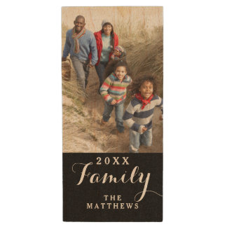 Custom Family Photo Monogram USB Flash Drive