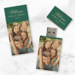 Custom Family Photo Monogram USB Flash Drive