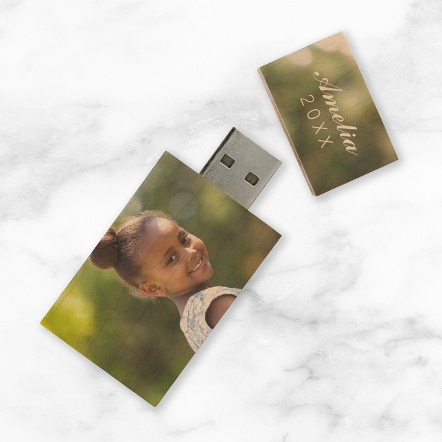 Custom Family Photo Monogram USB Flash Drive (Creator Uploaded)