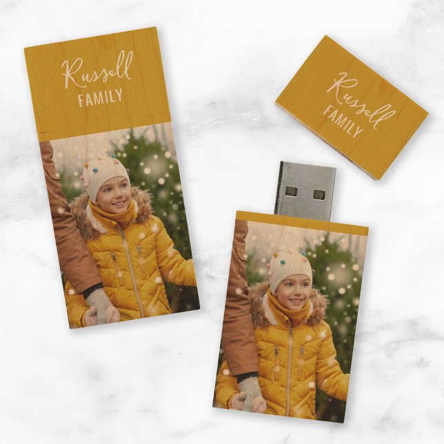 Custom Family Photo Monogram USB Flash Drive (Creator Uploaded)