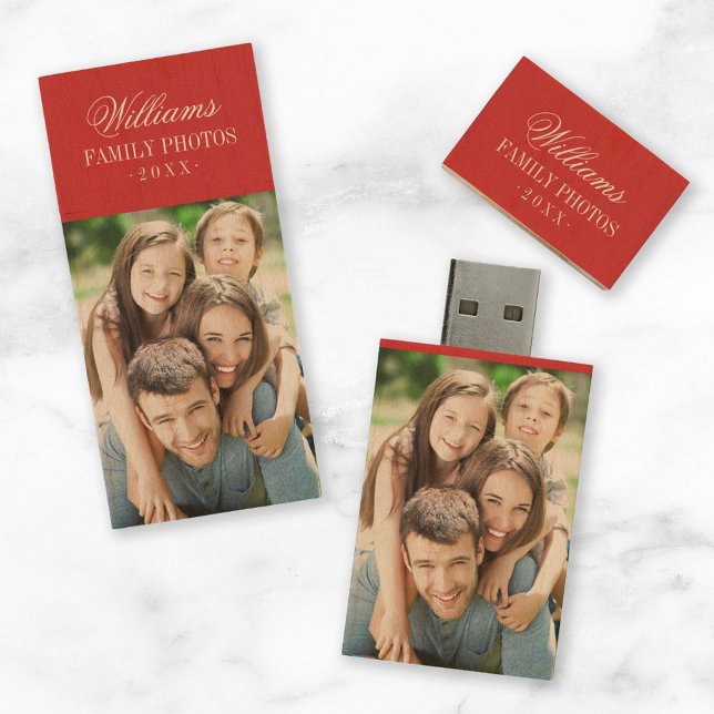 Custom Family Photo Monogram USB Flash Drive (Creator Uploaded)